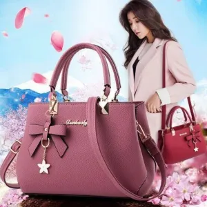 Fashion Women Handbags PU Totes Bag Top-handle Embroidery Crossbody Bag Shoulder Bag Lady Simple Style Hand Bags