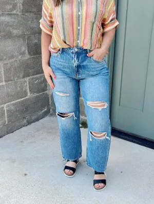 Feel Alive Relaxed Straight Leg Jean