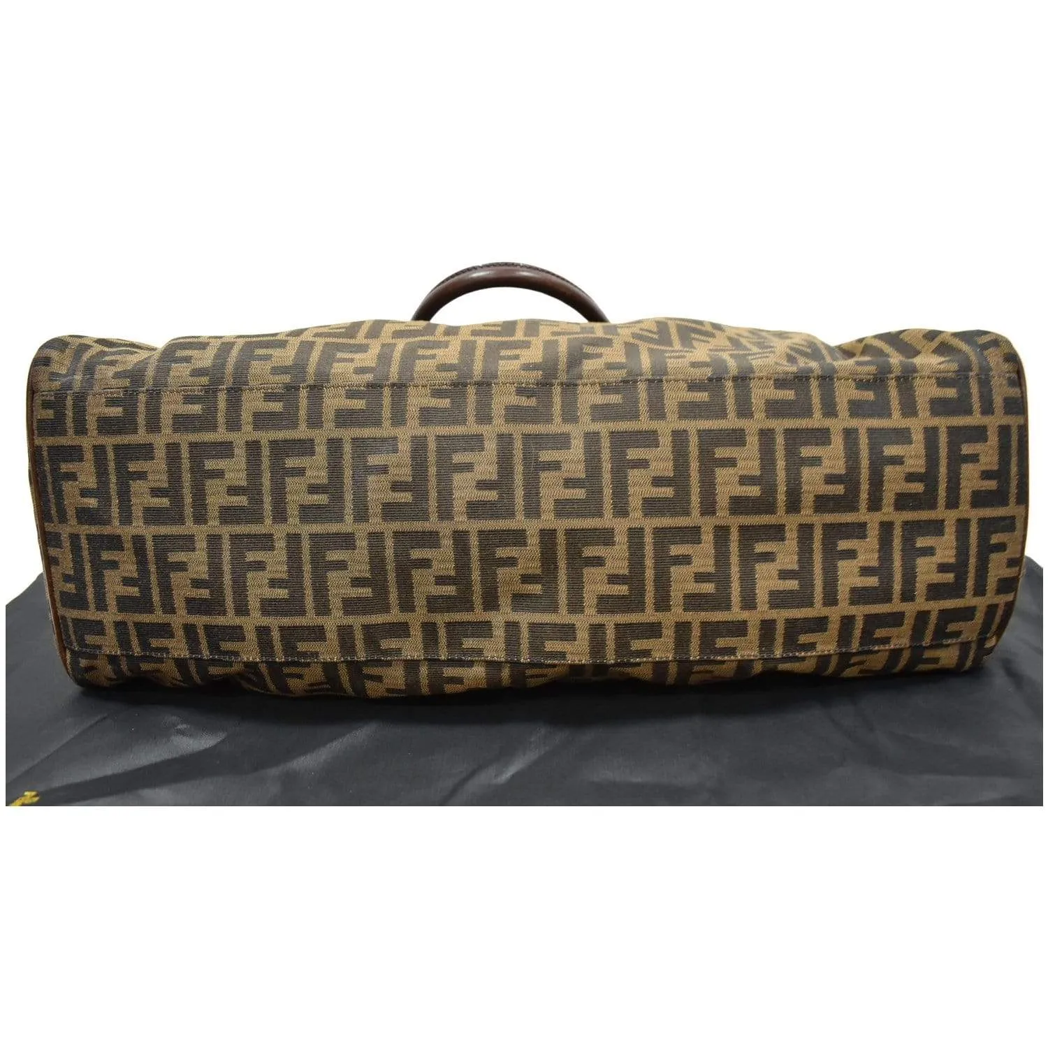 FENDI De Jour Large Zucca Tobacco Canvas Large Tote Bag Brown 8BN158