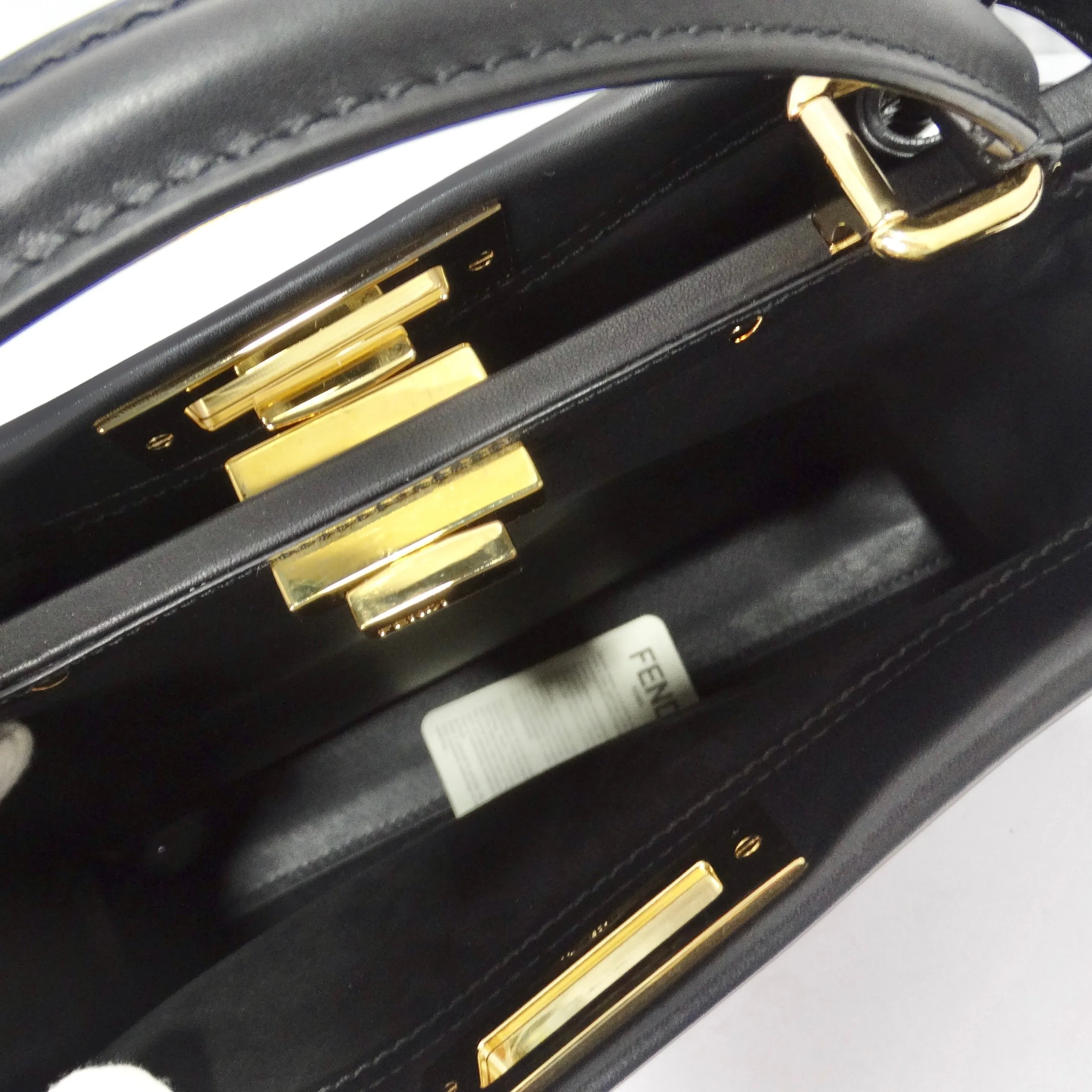 Fendi Peekaboo Medium Whipstitch Shoulder Bag