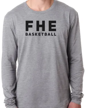 FHE BASKETBALL SIMPLE Long Sleeve Unisex Tri-Blend T-Shirt
