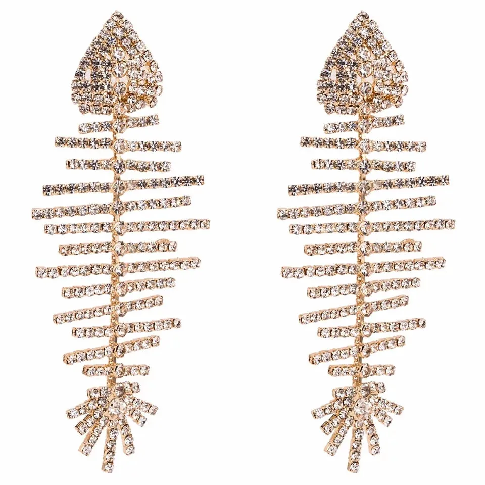 Fish Scale Statement Earrings
