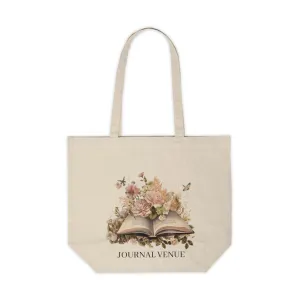 Floral Cute Book Shopping Tote Bag
