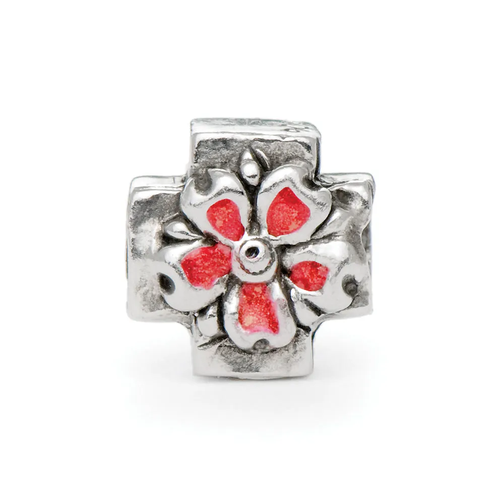 Flower Cross, Silver