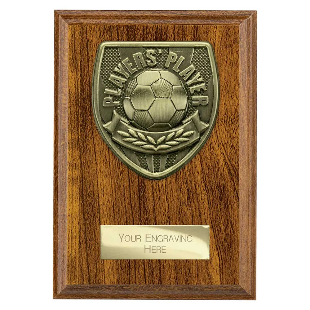 Football Players Player Walnut Plaque Award