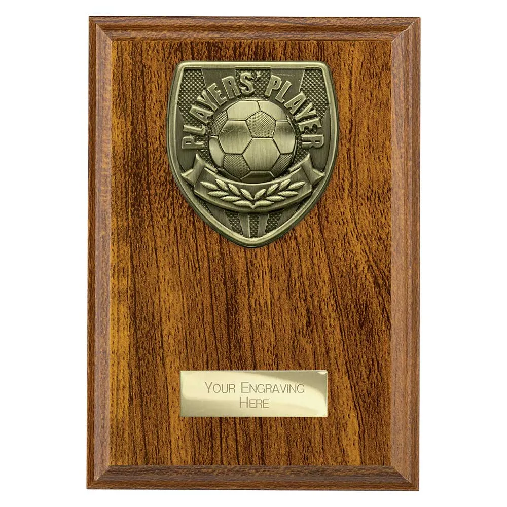 Football Players Player Walnut Plaque Award