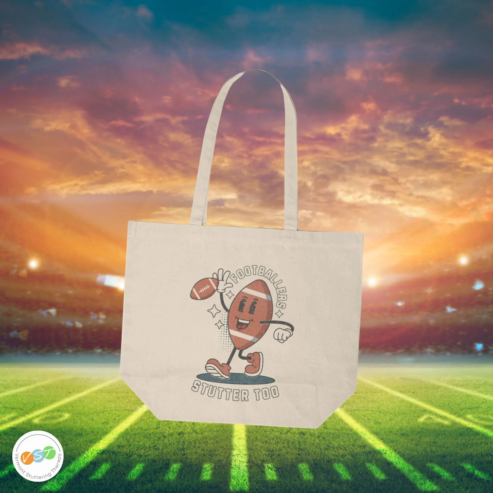 Footballers Stutter Too Canvas Tote