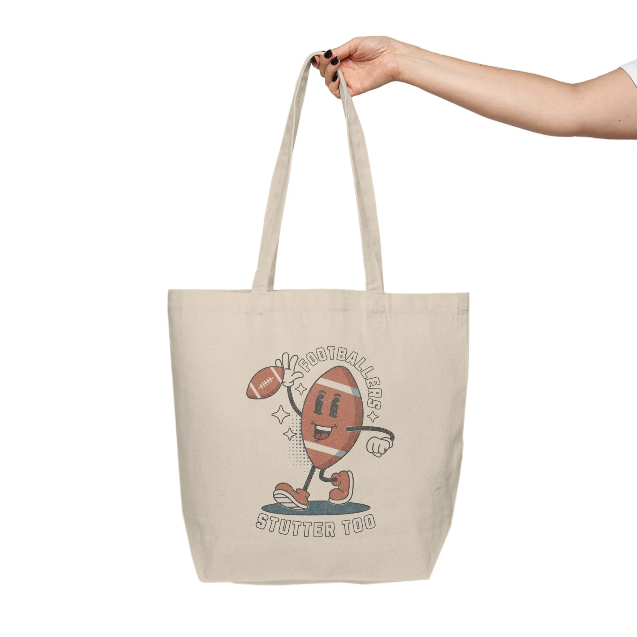 Footballers Stutter Too Canvas Tote