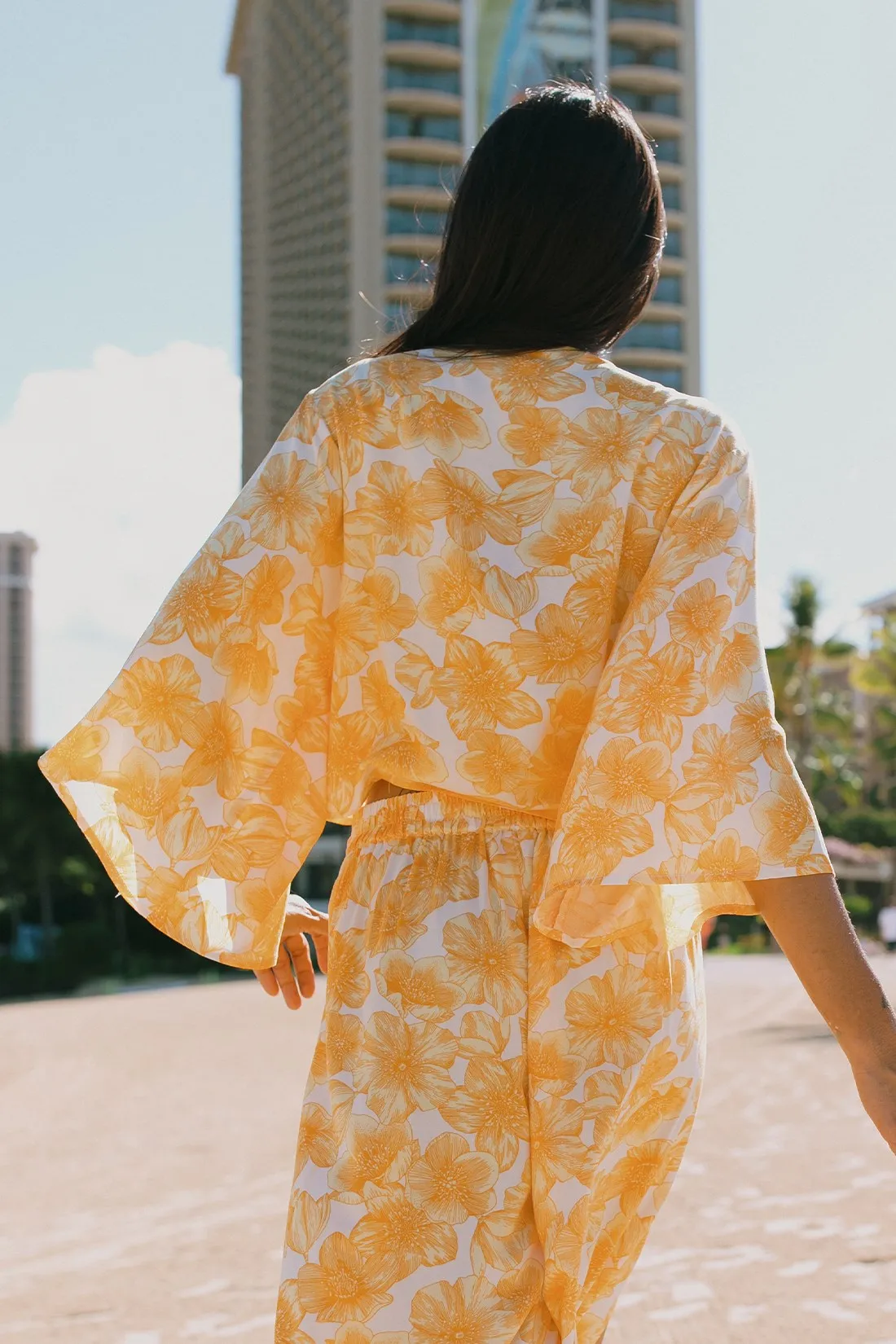 Front-Tie Kimono Top-Sorrento