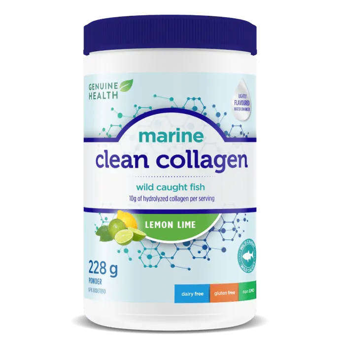Genuine Health Marine Clean Collagen Powder - Lemon Lime