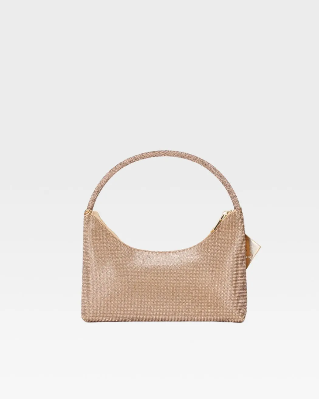 Glitter Crescent Purse in Gold