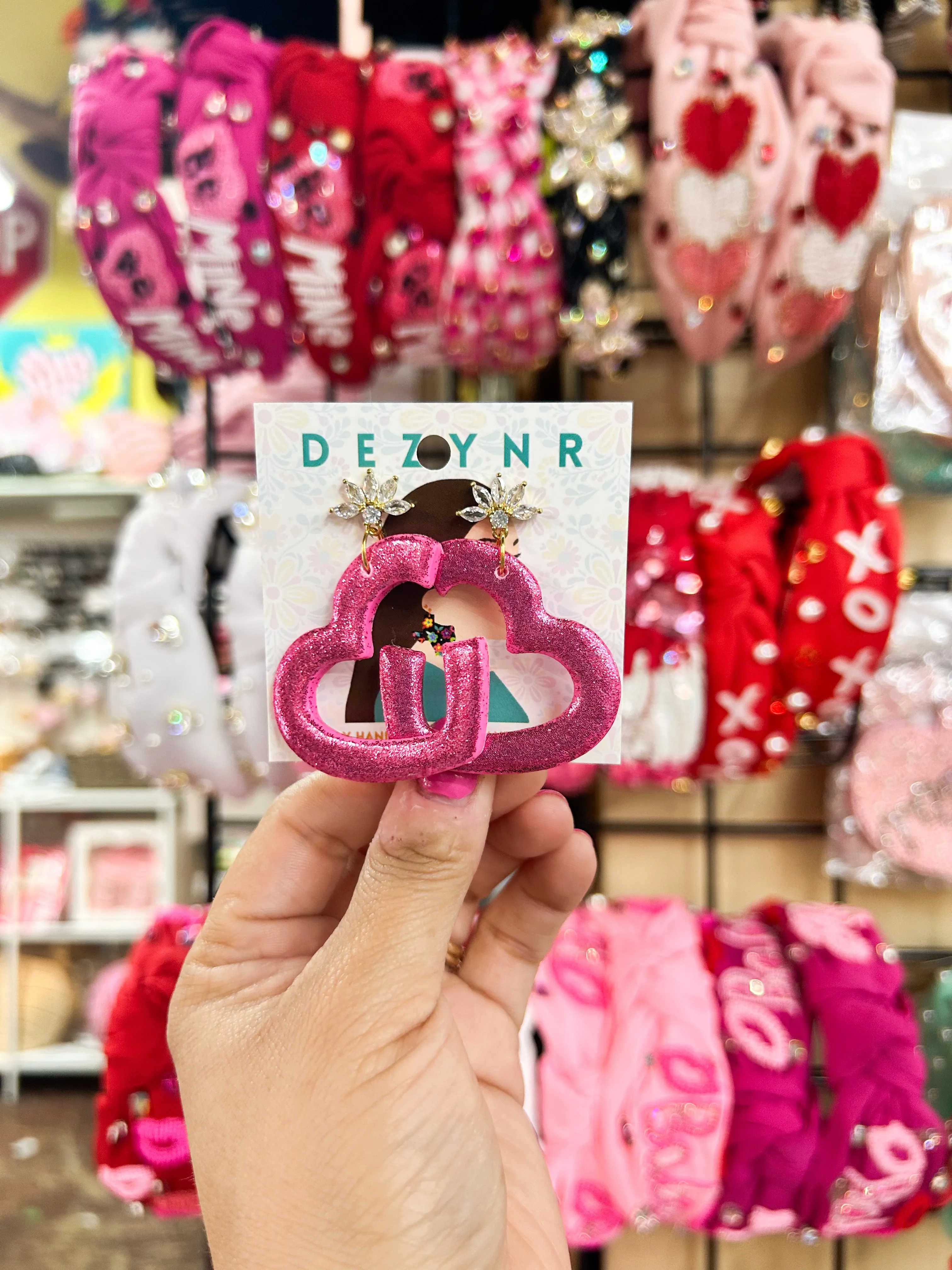 Glitter Pink Hearts