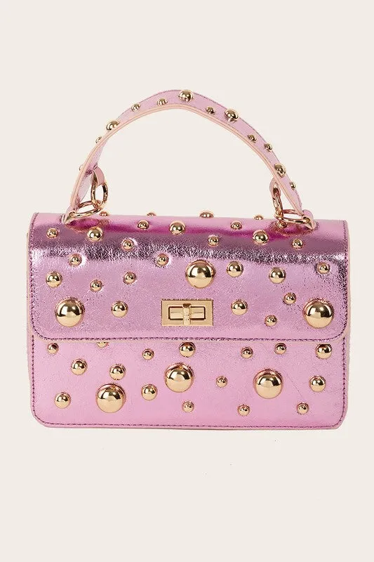 Gold Studded Handbag