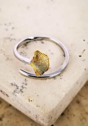 Golden Ginkgo Ring