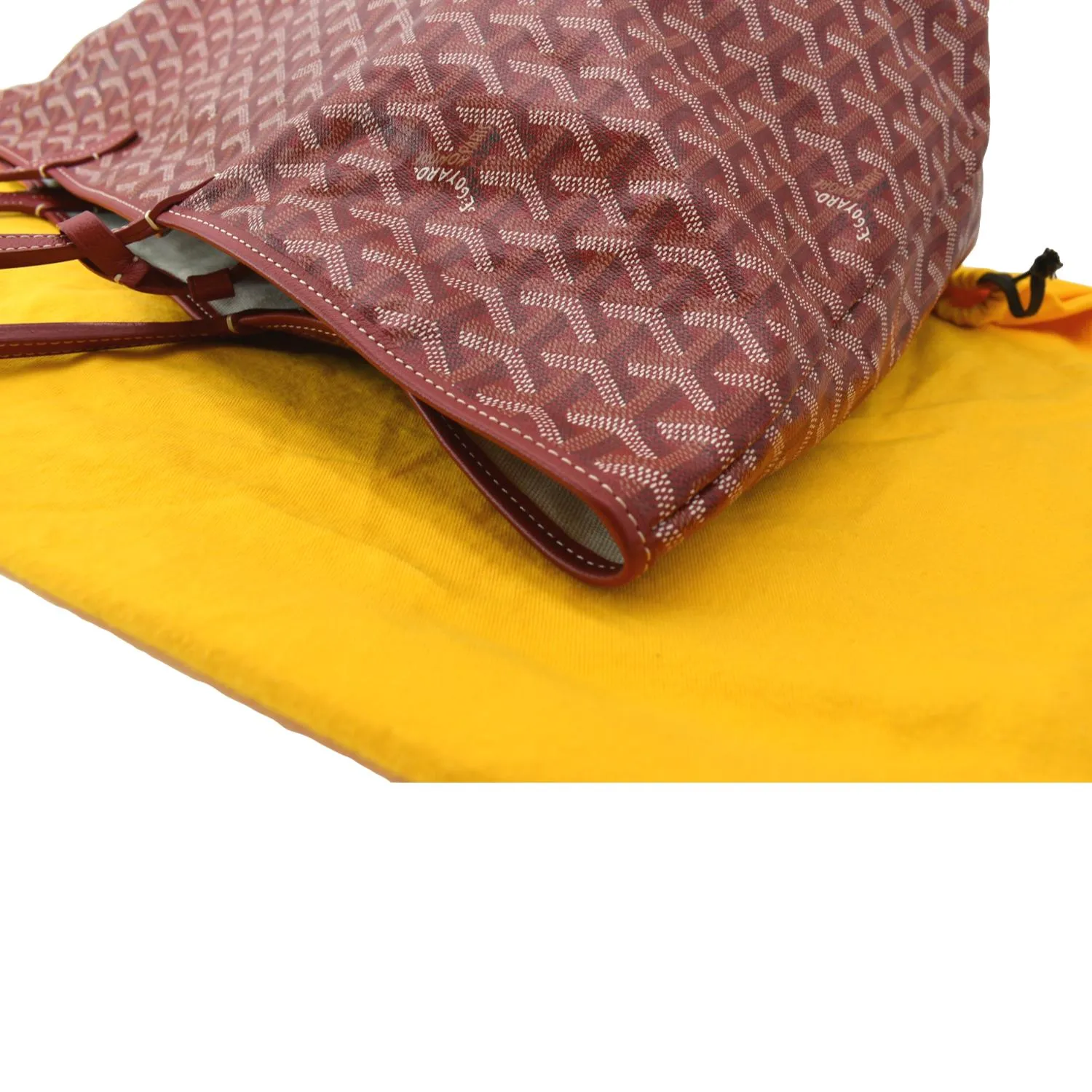 GOYARD Saint Louis GM Canvas Tote Shoulder Bag Red