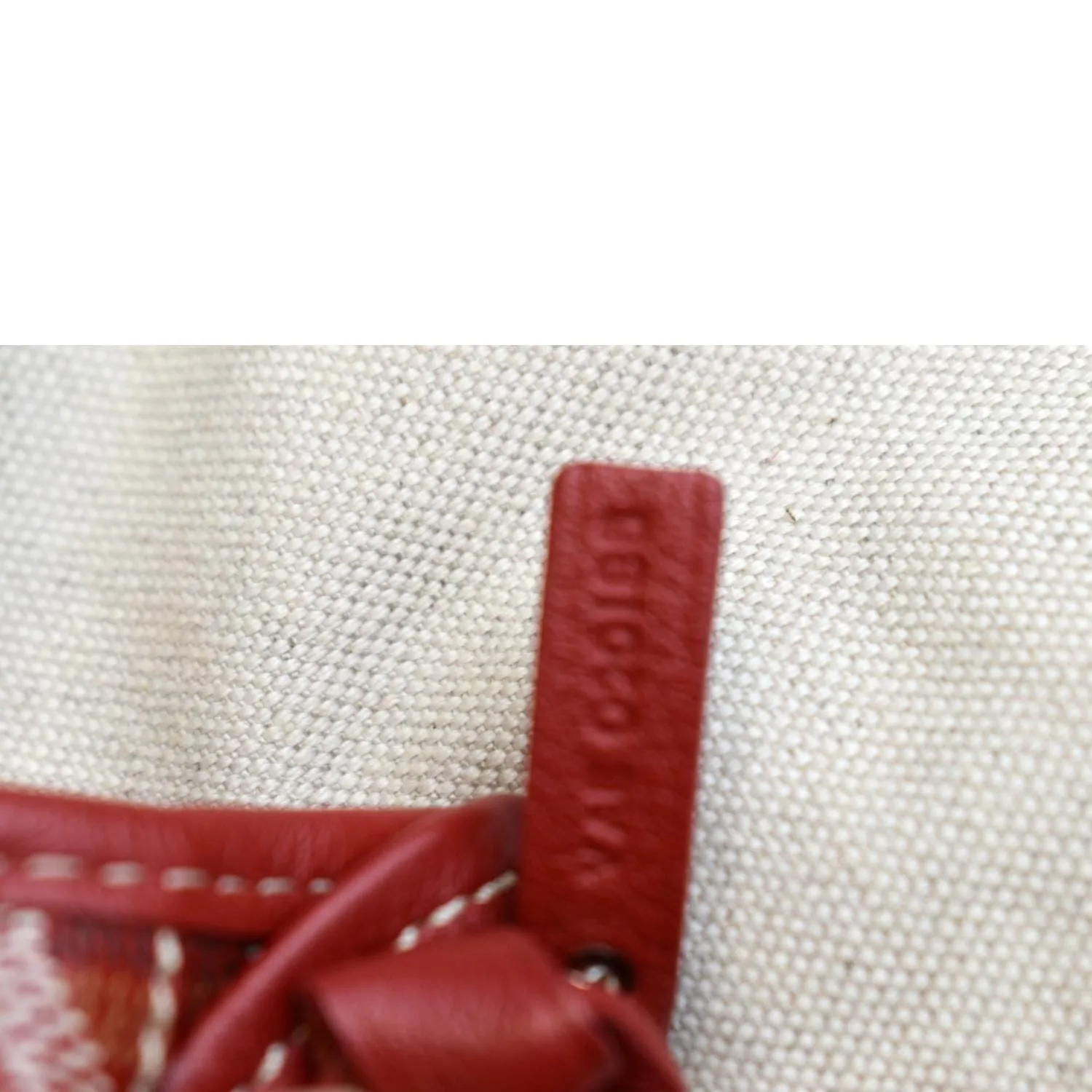 GOYARD Saint Louis GM Canvas Tote Shoulder Bag Red