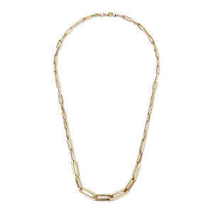 Graduating Gold Paperclip Chain