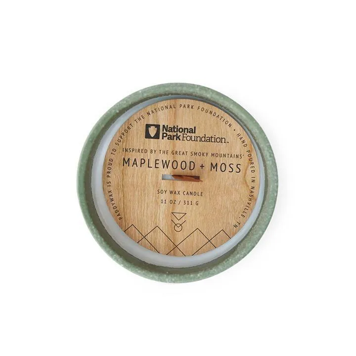 Great Smoky Mountains National Park Candle - Maplewood   Moss