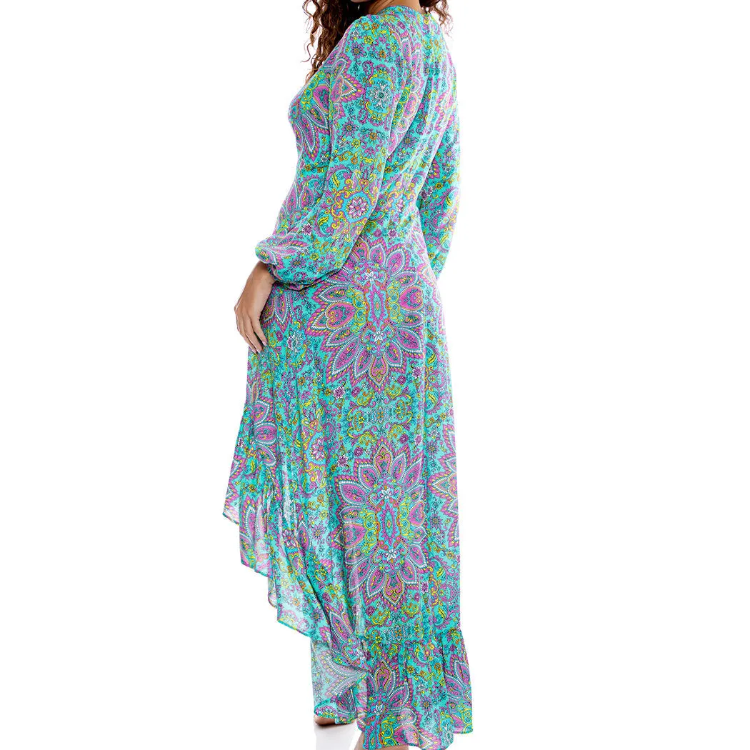 GROOVY LULI - Hi lo Long Sleeve Dress