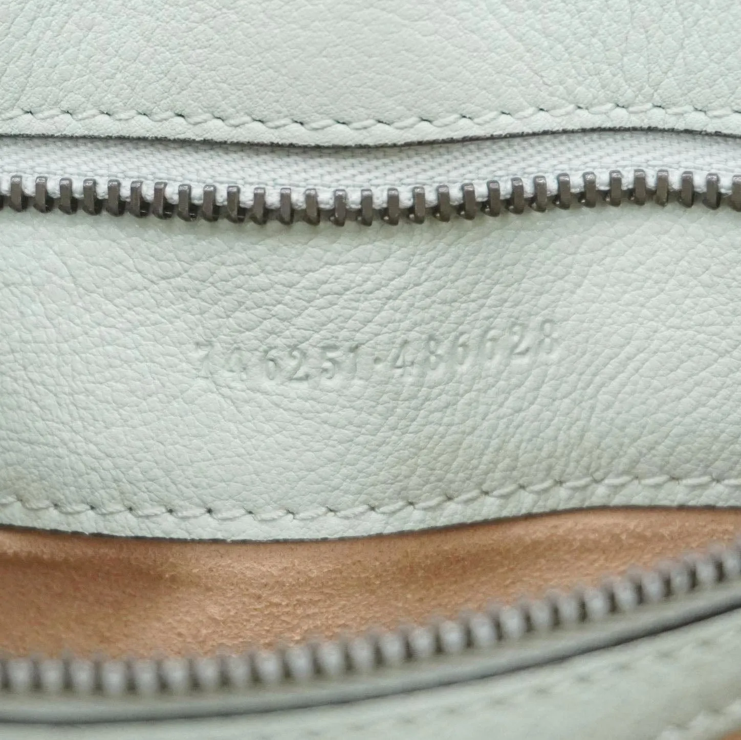 GUCCI Diana Small Leather Top Handle Shoulder Bag Pale Green 746251