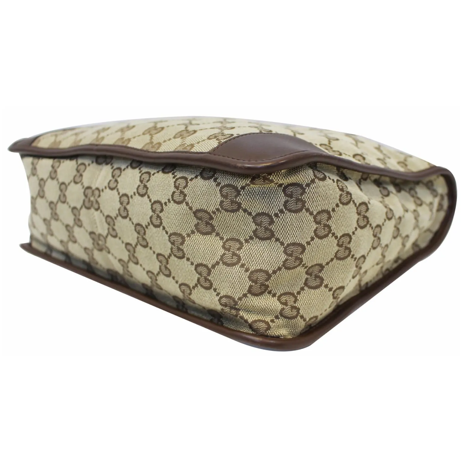 GUCCI GG Supreme Canvas Tote Bag Brown