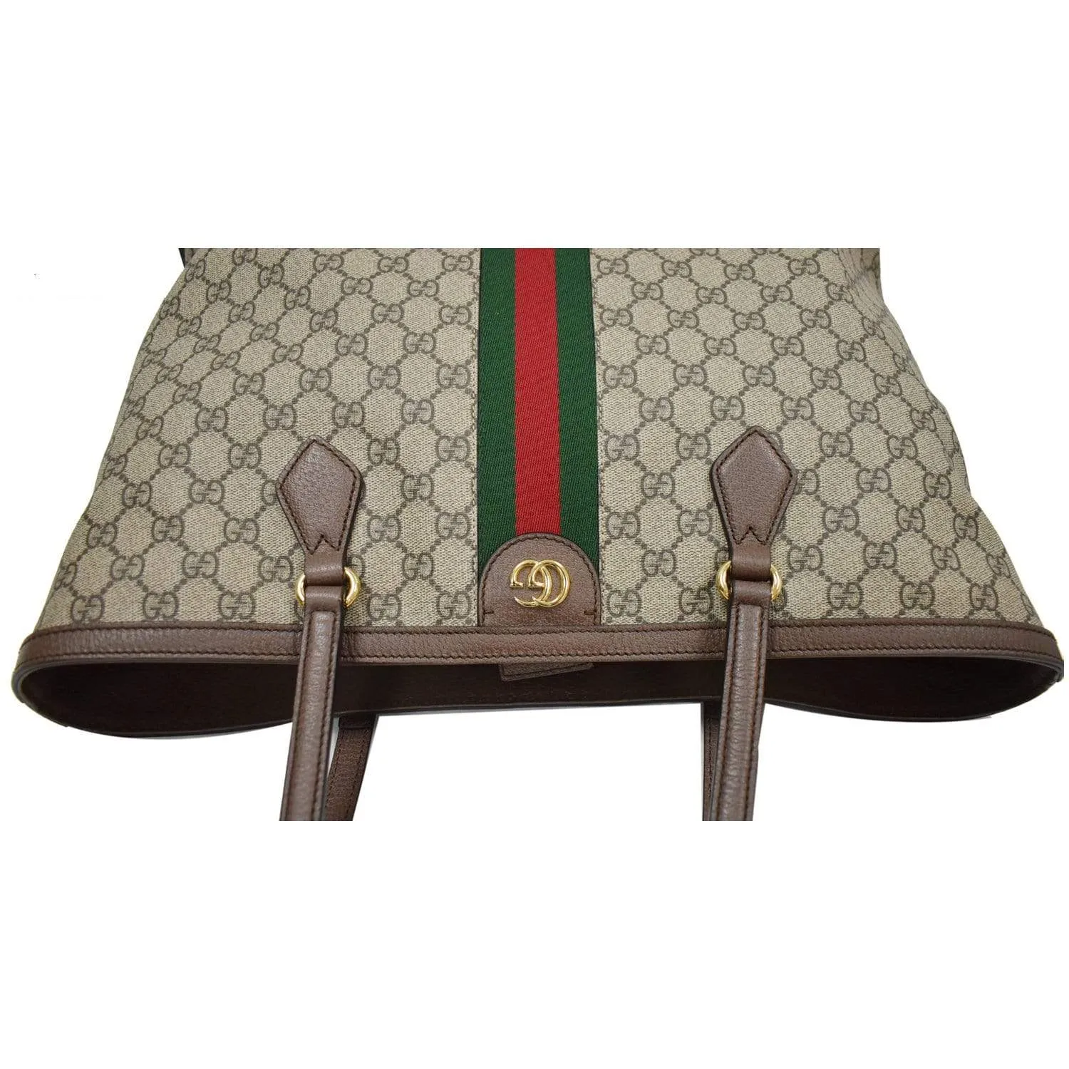 GUCCI Ophidia Medium GG Supreme Canvas Tote Bag Beige 631685