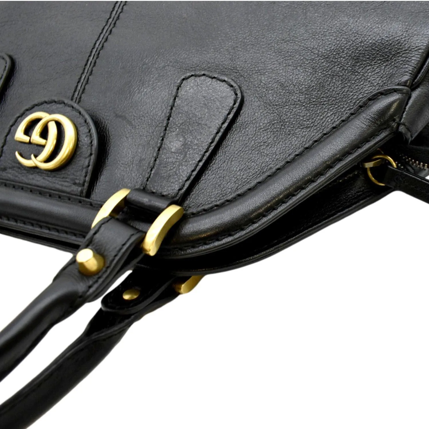 GUCCI Re(Belle) Calfskin Leather Tote Bag Black  516459