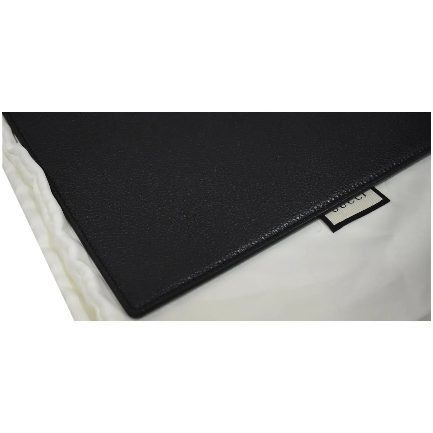 GUCCI Zumi Grainy Leather Pouch Black 570728 - 25% OFF