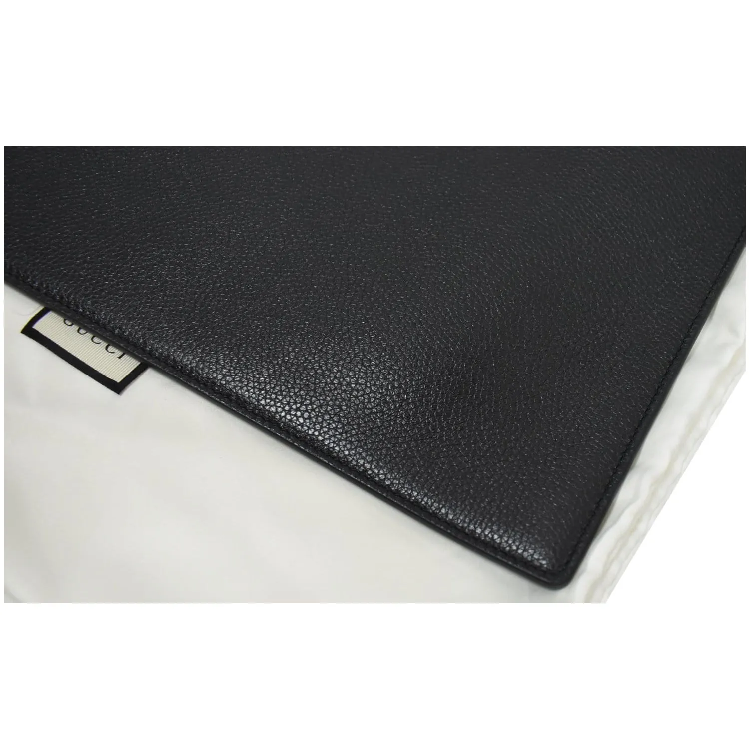 GUCCI Zumi Grainy Leather Pouch Black 570728 - 25% OFF