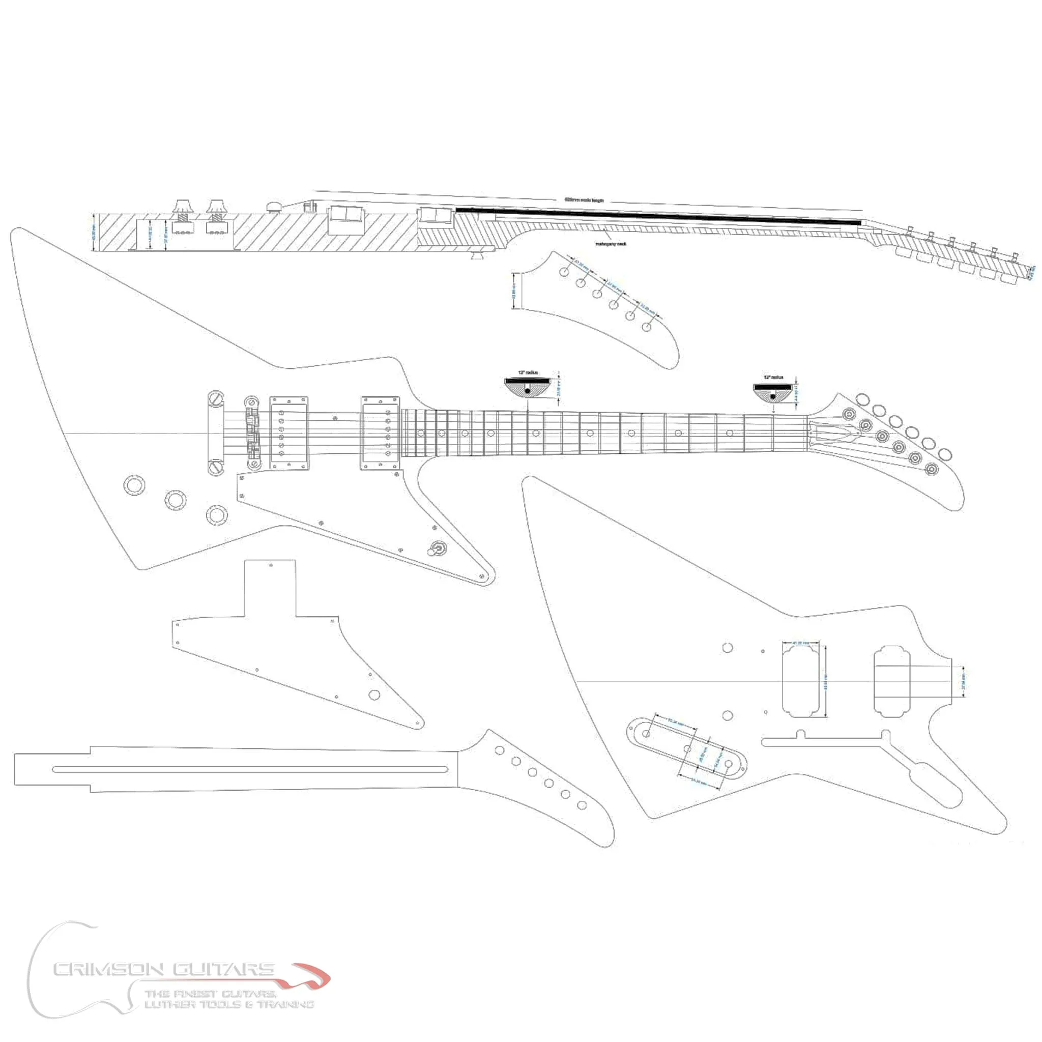 Guitar Plans - Explorer-Type