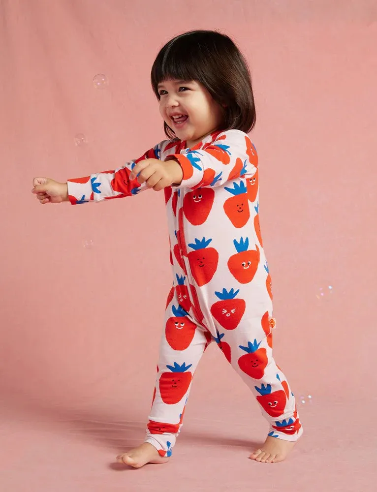 Halcyon Nights - Berry Cosy Long Sleeve Romper