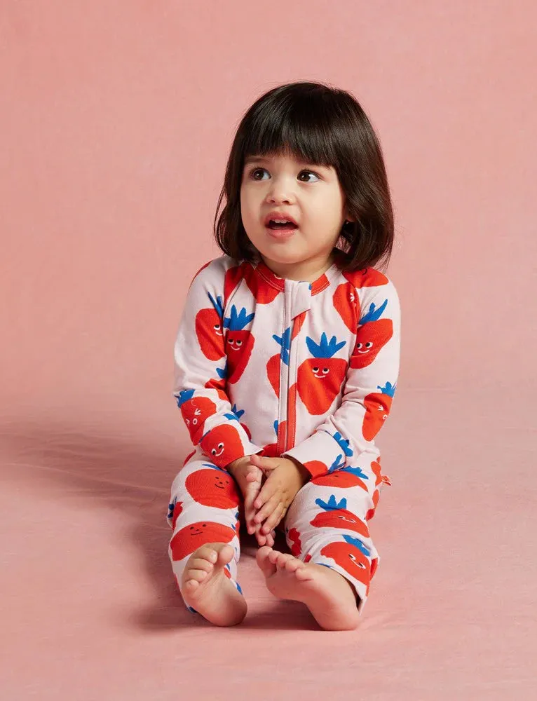 Halcyon Nights - Berry Cosy Long Sleeve Romper