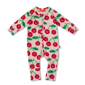 Halcyon Nights Long Sleeve Zipsuit - Cheeky Cherry
