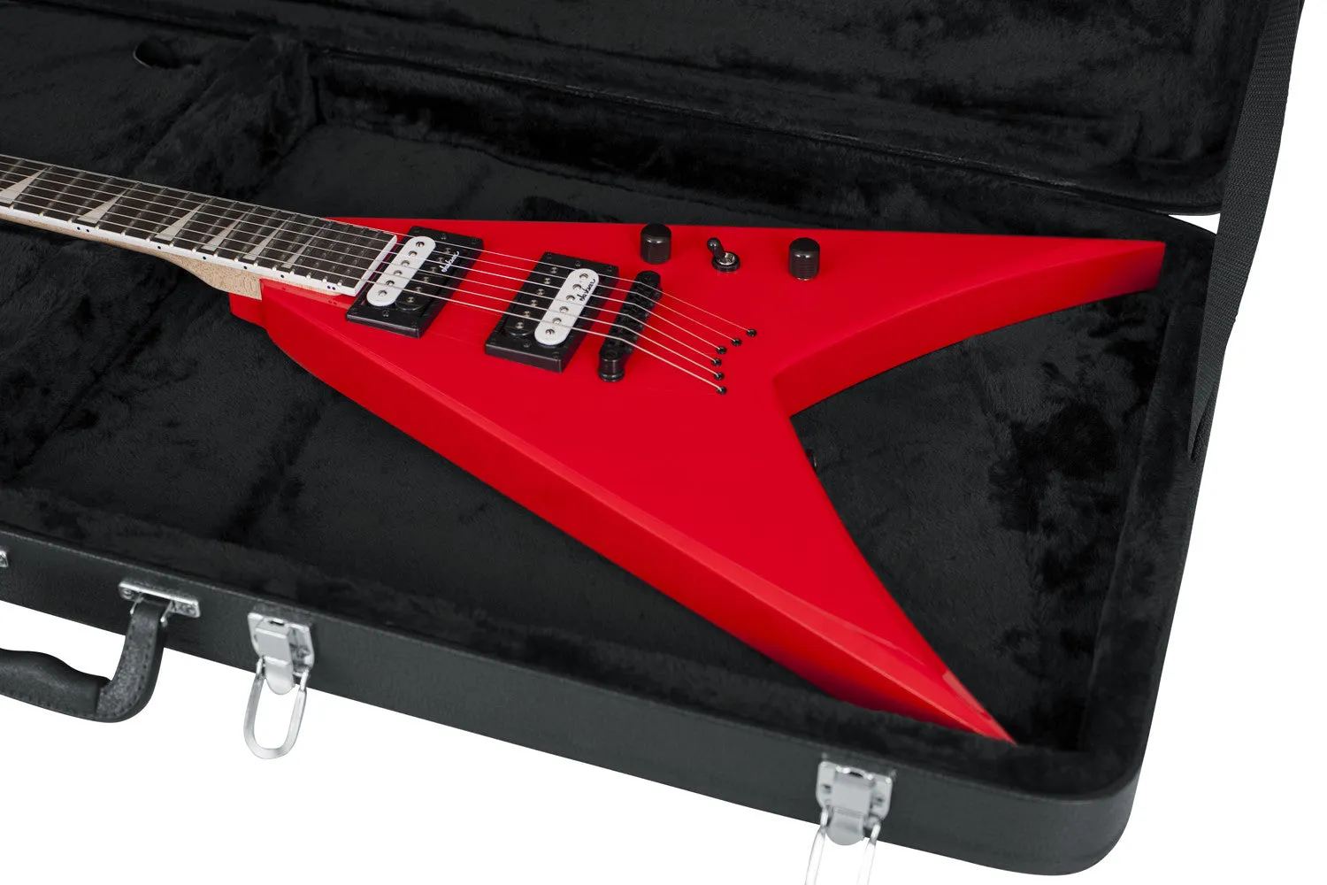 Hard-Shell Wood Case for Extreme Guitars like Flying V or Explorer