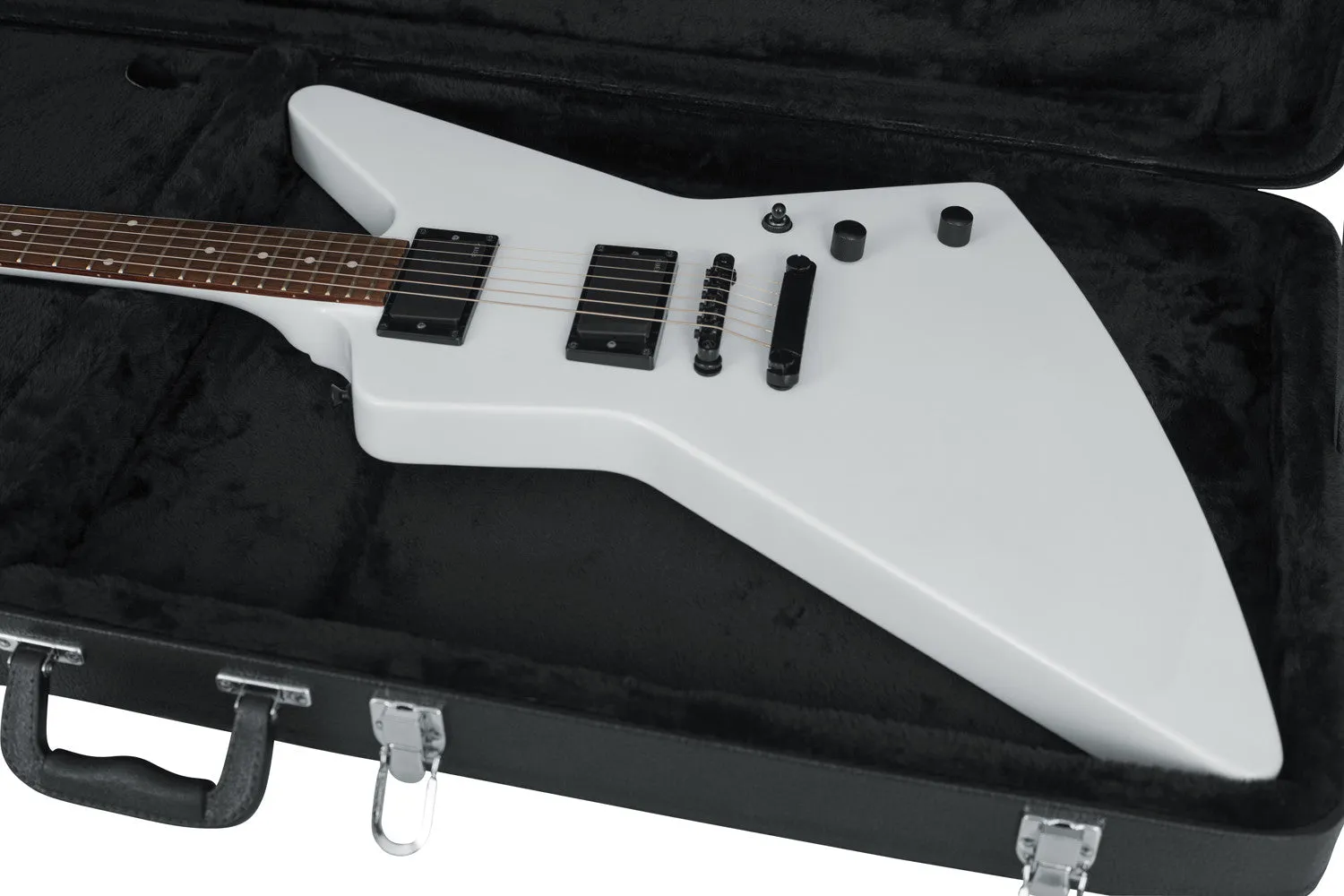 Hard-Shell Wood Case for Extreme Guitars like Flying V or Explorer