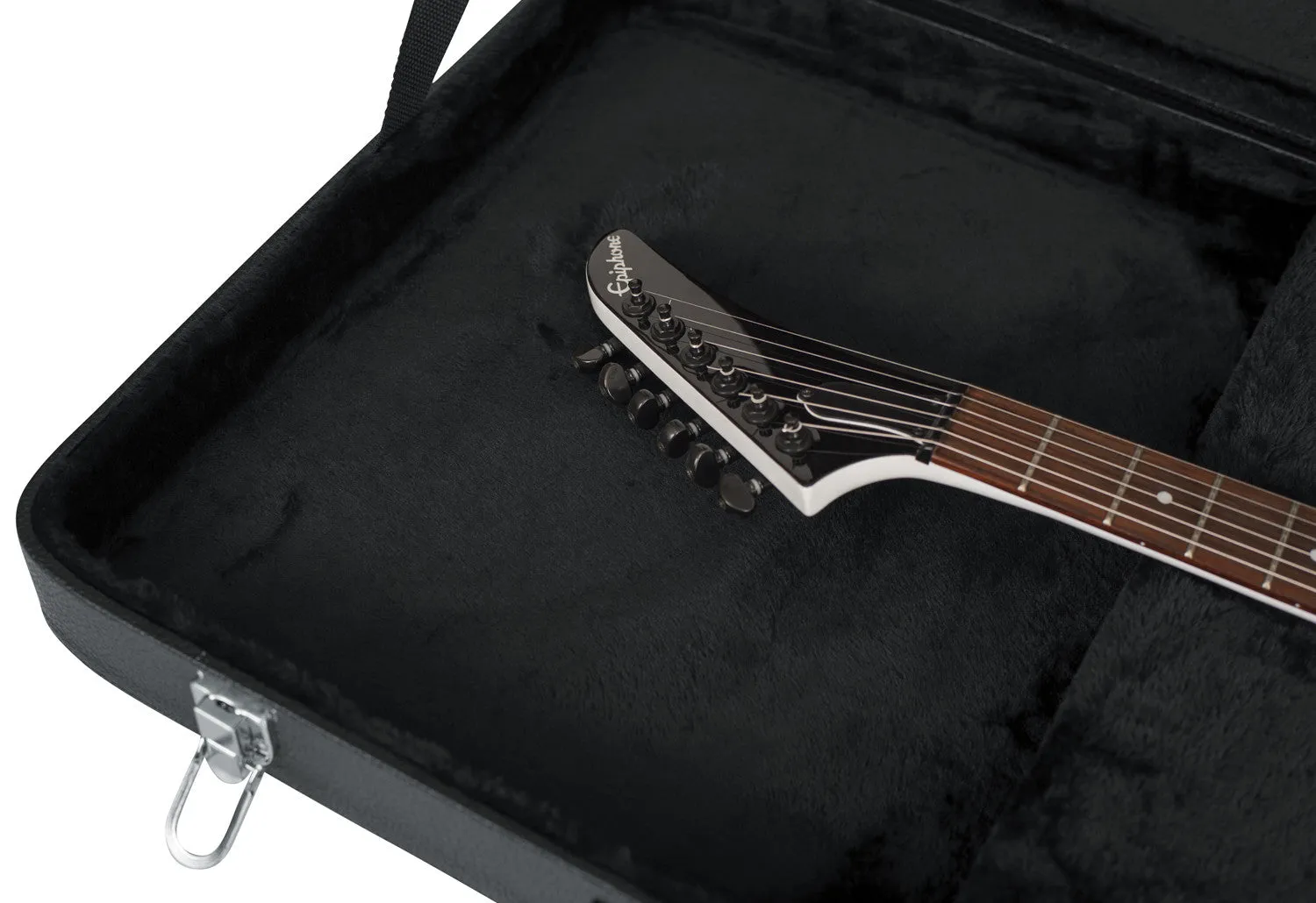 Hard-Shell Wood Case for Extreme Guitars like Flying V or Explorer