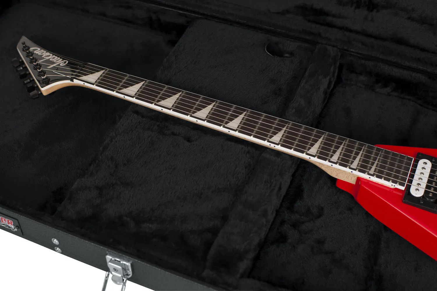 Hard-Shell Wood Case for Extreme Guitars like Flying V or Explorer