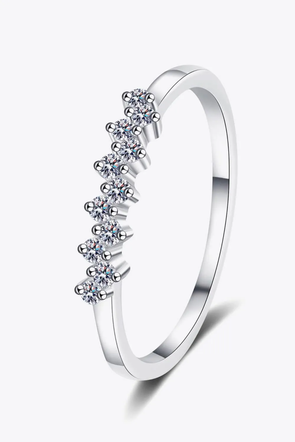 Hazel Blues® | Eye-Catching 925 Sterling Silver Moissanite Ring
