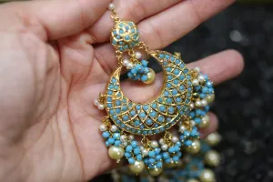 Heritage Chandbali Earrings with Sahara-GTLE049