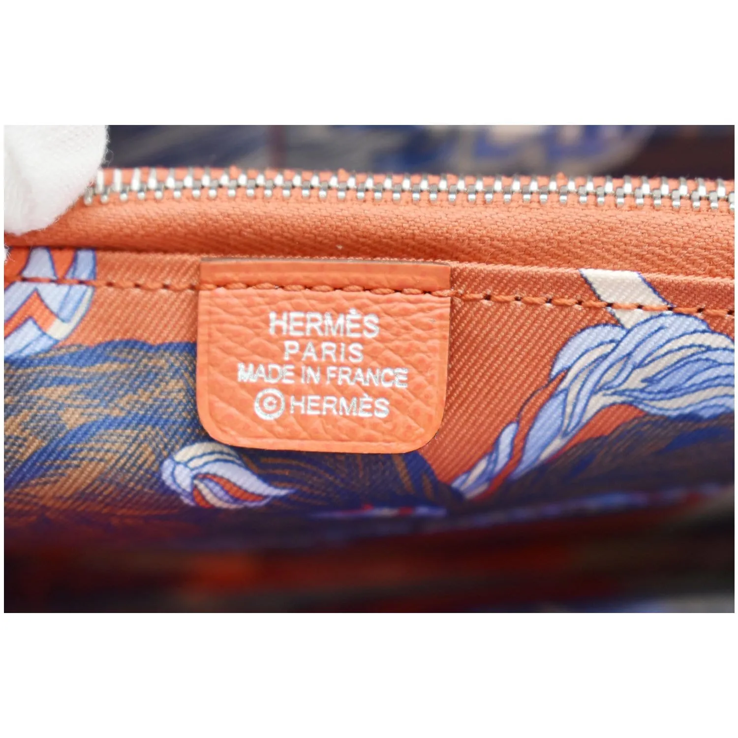 HERMES Silk'In Classique Epsom Leather Long Wallet Capucine-15% OFF