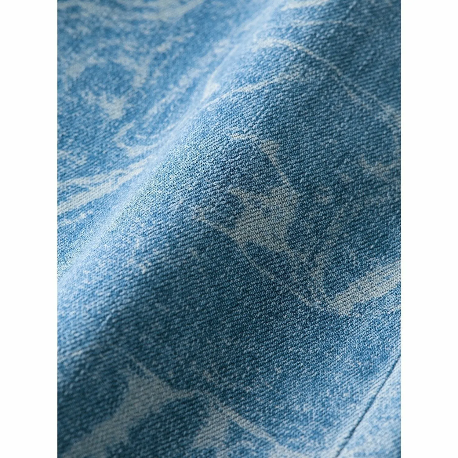 High-Rise Wide Leg Marbled Jeans