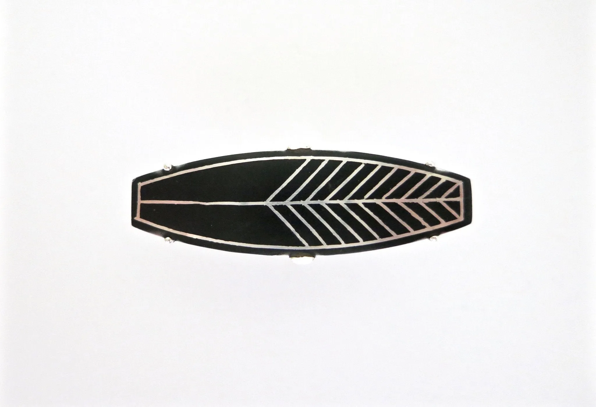 Horizontal Bidri statement ring