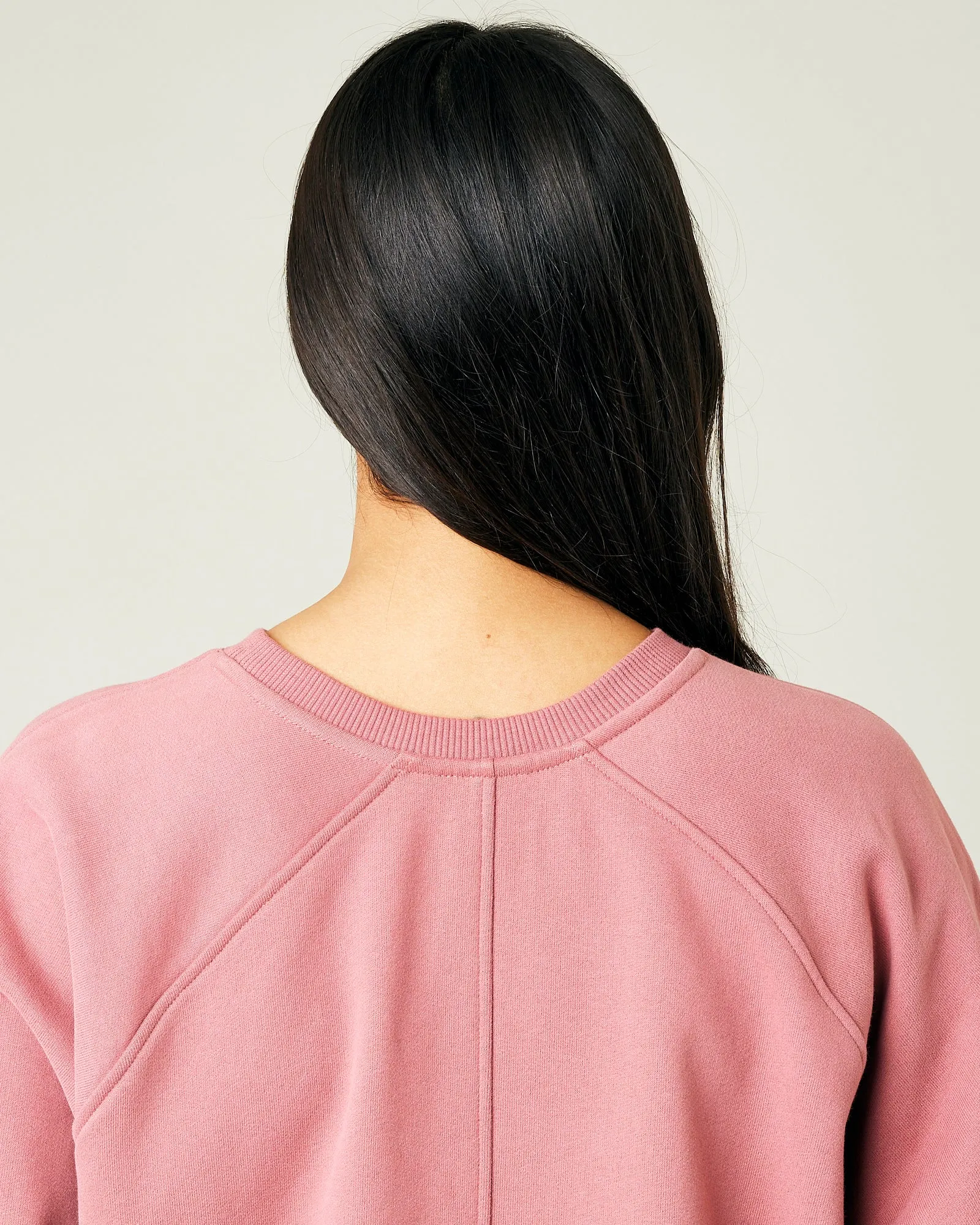 Hugh Dusty Pink Fleece Jersey Jumper 2.0