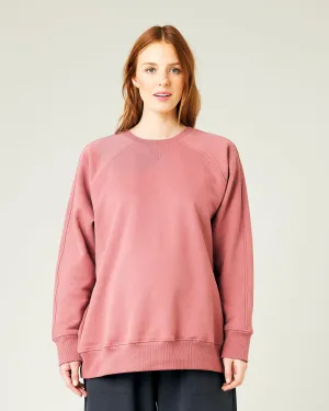 Hugh Dusty Pink Fleece Jersey Jumper 2.0