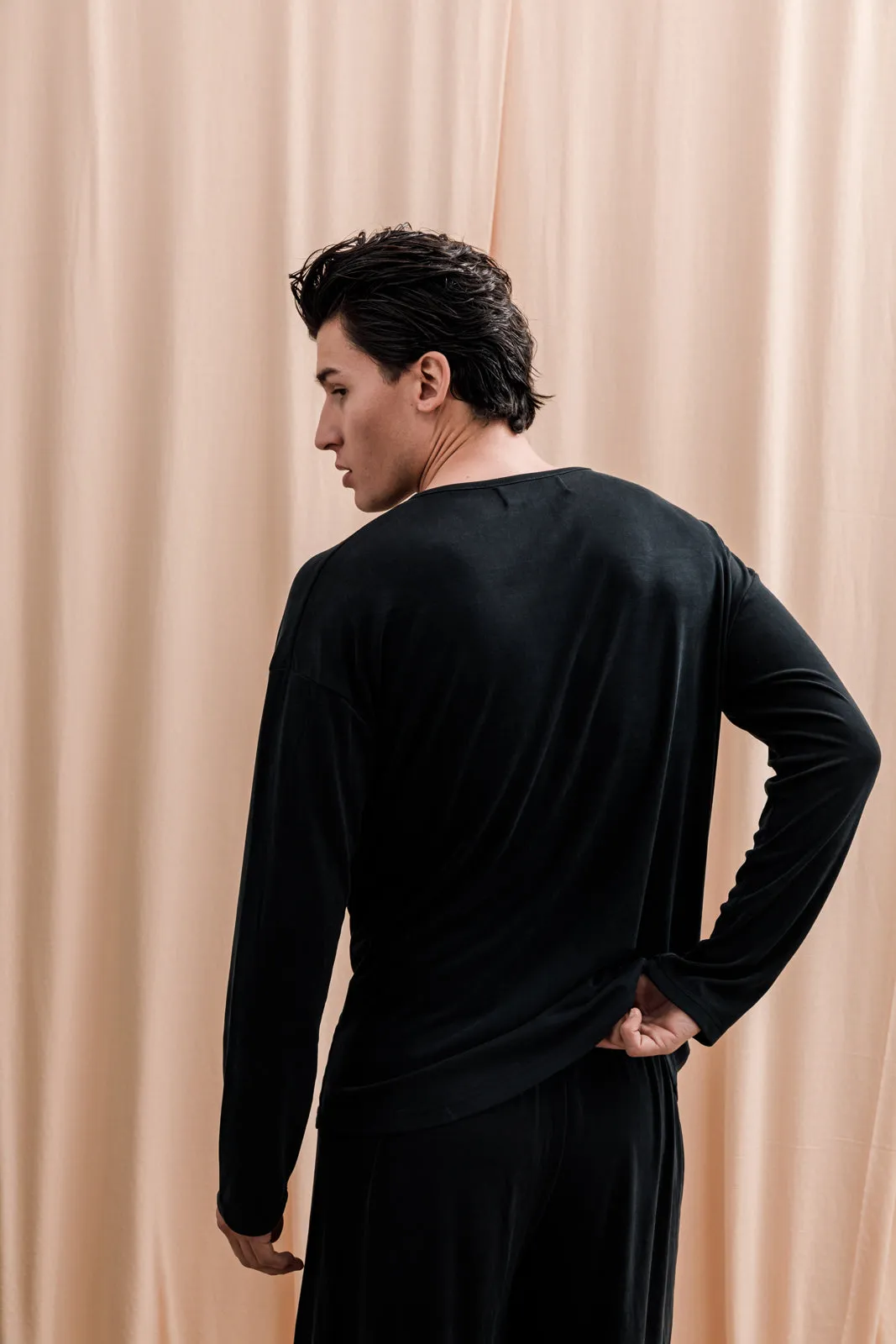 Iberis Ribbed T-shirt Black