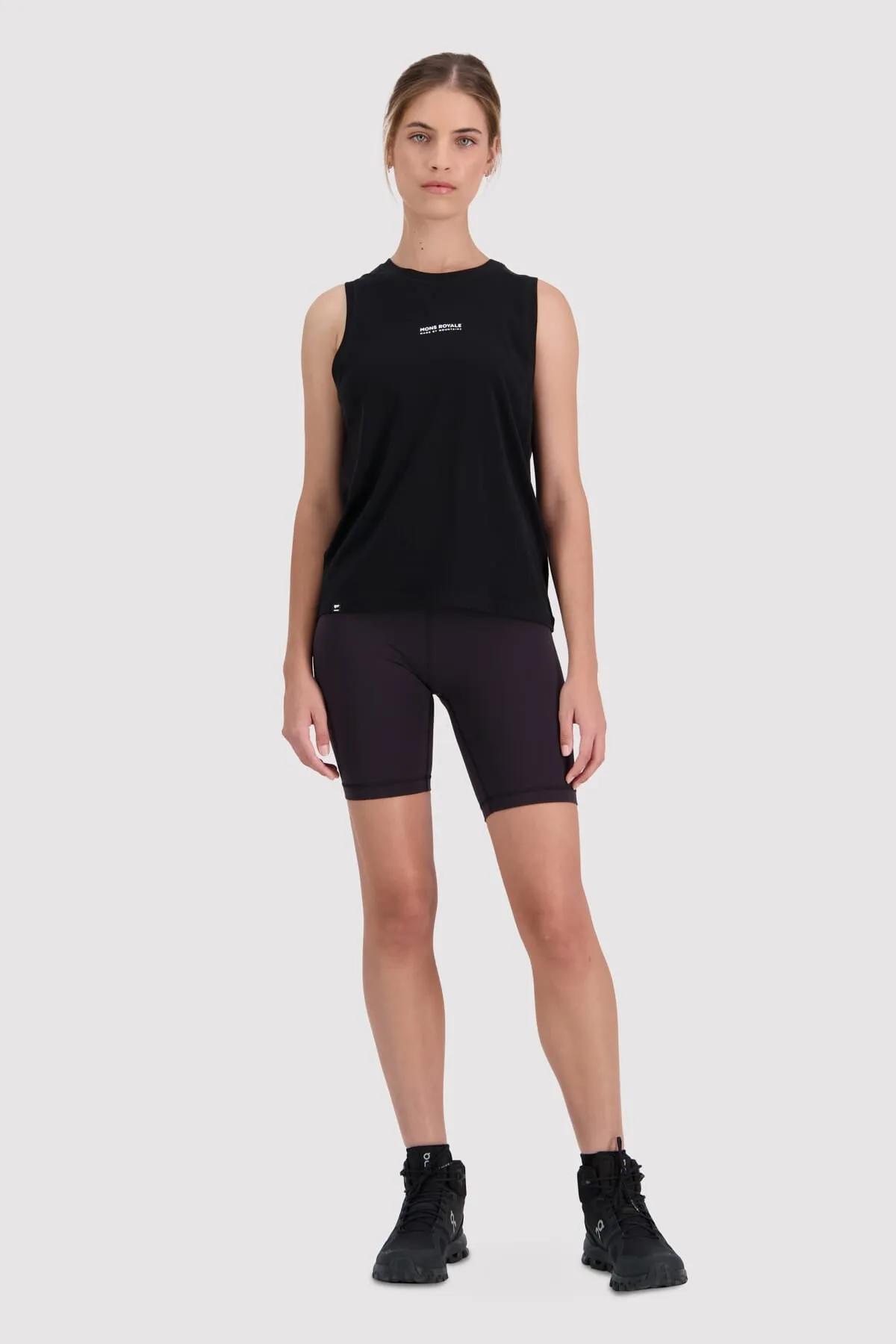 Icon Relaxed Merino Tank - Black