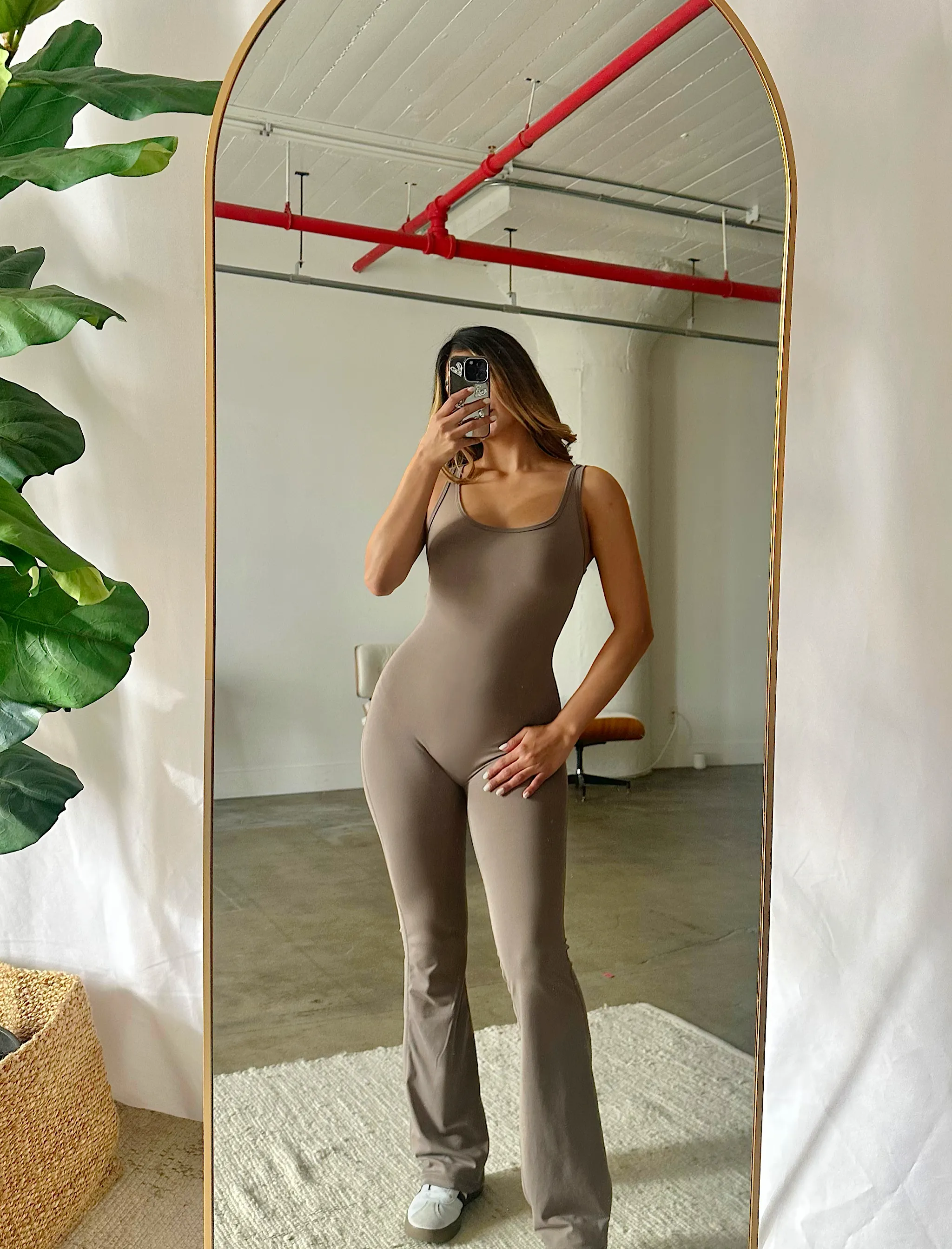 In Comfort Jumpsuit (Mocha)