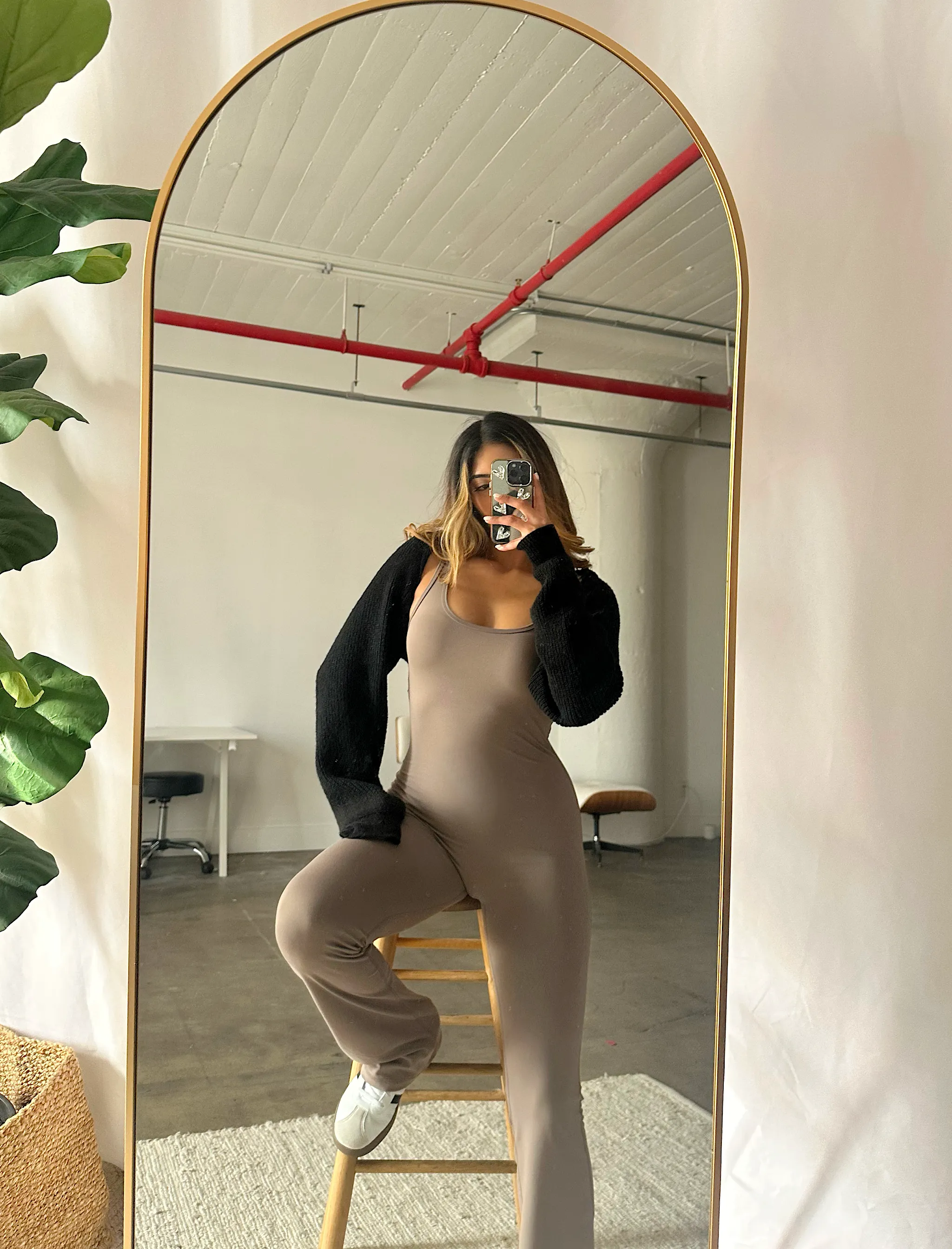 In Comfort Jumpsuit (Mocha)
