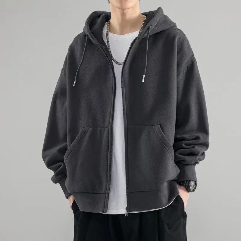 INSTOCK- American heavyweight basic solid color cardigan