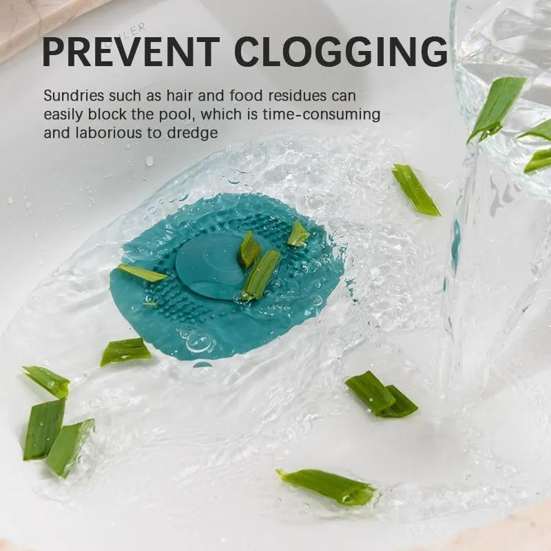 INSTOCK- Pack of 4 Bathroom Drain Hair Catcher Strainer Filter